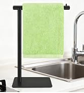 Hand Towel Holder, Stainless Steel Towel Holder Stand for Bathroom, L-Shaped Hand Towel Rack Stan...