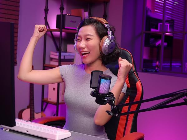 usb gaming microphone maono dgm20s mic for pc streaming