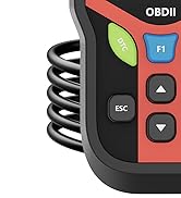 OBD2 Scanner Diagnostic Tool, Check Engine Lights and Clear Vehicle Trouble Code, Battery Start T...
