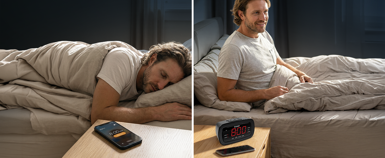 Louder than Phone designed to interrupt deep sleep cycles and prevent missed alarms or oversleeping
