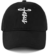 American Trends Christian Hats for Men Women, 100% Cotton Embroidered Adjustable Baseball Cap Fai...