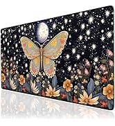 Anyshock Butterfly Large Mouse Pad, Non Slip Mouse Pads for Desk for Women, 35.4 x 15.7 Inches Mo...