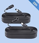 ANLINK 2 Pack 33ft 10M DC Power Extension Cable, 2PCS DC 12V Power Adapter Extension Cord 5.5mm x...