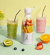 MEHIDFY Portable Blender, Personal Blender for Shakes and Smoothies with 8 Blades, 14oz Fresh Jui...
