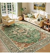 Lessymo Washable Area Rug for Living Room,8x10 Large Rugs with Non-Slip Backing,Soft Boho Carpets...