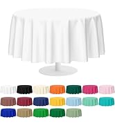 White Round Tablecloth