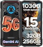 DOOGEE Blade 20 Play 5G Rugged Phone,Dimensity 7050 Octa Core,32GB+256GB,Android 15 10300mAh Rugg...