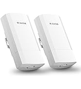 MokerLink WiFi Bridge, Wireless Outdoor CPE for PtP and PtMP Transmission, 5.8GHz 900Mbps 2-3KM D...