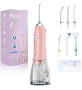 Water Dental Flosser Teeth Cleaner Pick, H2ofloss Cordless Portable Oral Irrigator,5 Mode IPX7 Wa...