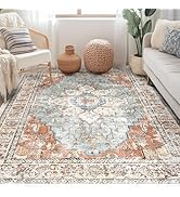 BESTSWEETIE Area Rug 5x7 Rugs for Living Room 5 x 7 Washable Rugs Non Slip Vintage Boho Living Ro...