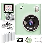 Instant Print Camera for Kids, 1080P Instant Digital Print Cameras for Toddler, Portable Toy for ...