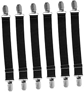 Toddmomy 6pcs Boot Clip Motorcycle Riding Pant Leg Clip Motorcycle Riding Pants Elastic Black Adj...