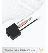 Original Kobra 3/Kobra 3 V2 Combo Hotend with 0.4mm Brass Nozzle,Heater Cartridge Thermistor and ...
