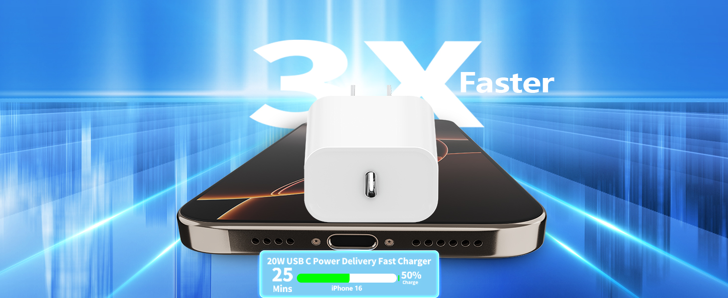 Apple MFi Certified 2Pack 20W USB-C Charger iPhone Charger Fast Charging Adapter Type-C Wall Charge