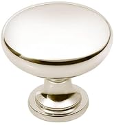 khtumeware 10 Pack 1-1/4 inch Polished Nickel Cabinet Knobs Dresser Knobs Oval Drawer Knobs Kitch...