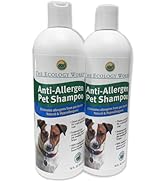 Anti-Allergen Pet Shampoo -Dog &amp; Cat Dander Remover. Gentle Formula for Dry Sensitive Skin; Aller...