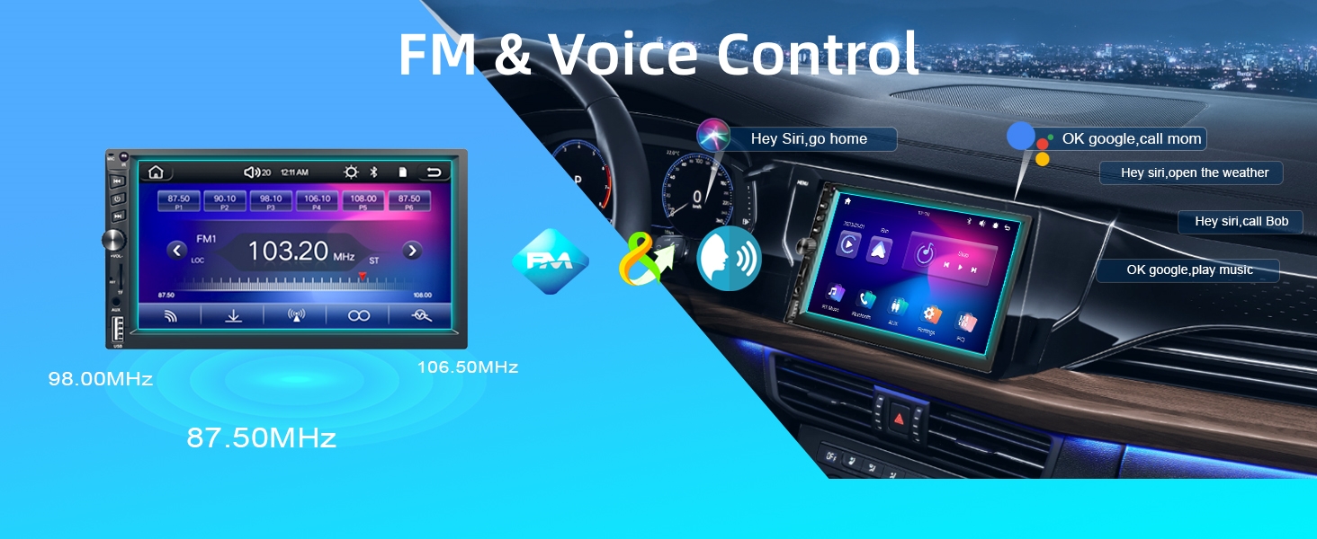 FM&amp;Voice control