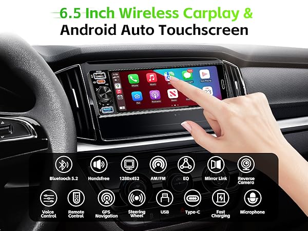 Single Din Car Stereo 