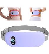 Portable Heating Pad for Cramps, Upgrade Cordless Electric Period Fast Heating Pad for Back Pain ...