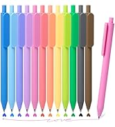 Drawdart Gel Pens 12 Colors Retractable Quick Dry Ink Pens Fine Point 0.7mm, Smoooth Writing Pens...