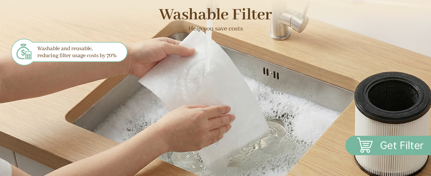 air purifier with washable filter