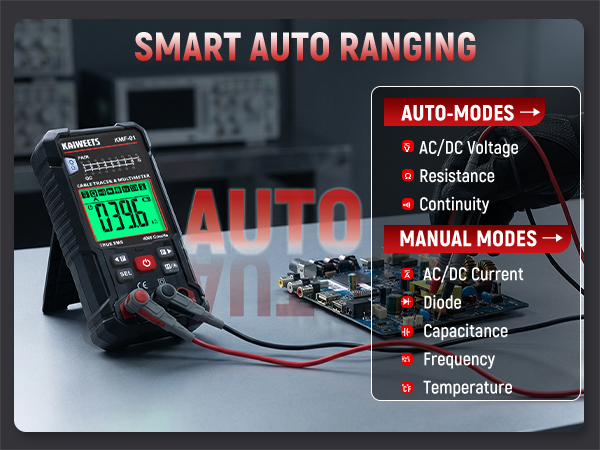smart auto ranging multimeter 