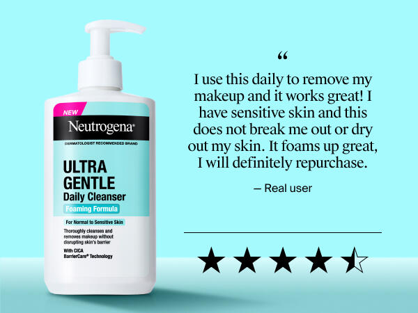 I have very sensitive skin, gentle daily facial cleanser gentle face wash daily foaming cleanser 