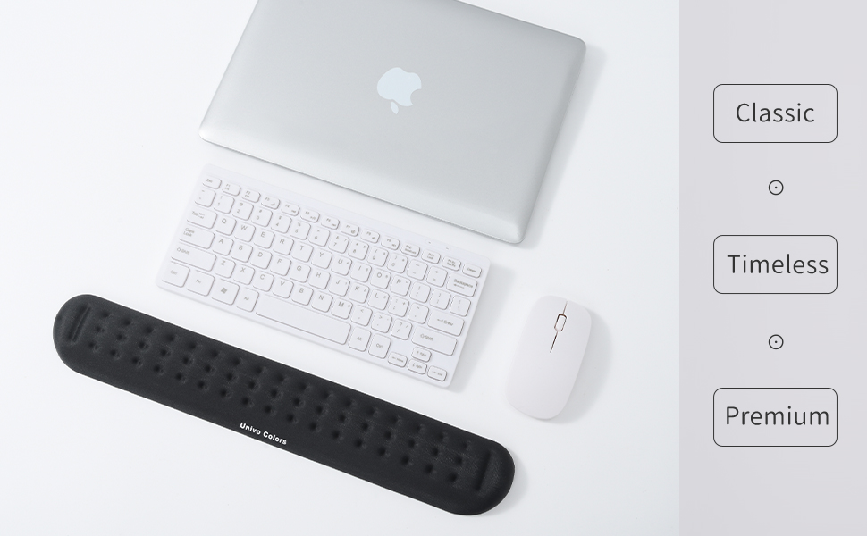  Univo Colors Superfine Fiber Soft Memory Foam Ergonomic Keyboard Wrist Rest