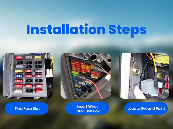 Find Fuse Slot-Insert Wires into Fuse Box-Locate Ground Point