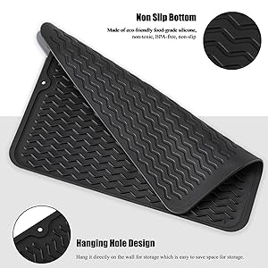 Dish Drying Mats for Kitchen Counter Heat Resistant Mat Kitchen Gadgets Kitchen Accessories