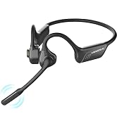 MONODEAL Bone Conduction Headphones with Mic,Open Ear Headphones Wireless | Bluetooth 5.1 Mute Fu...