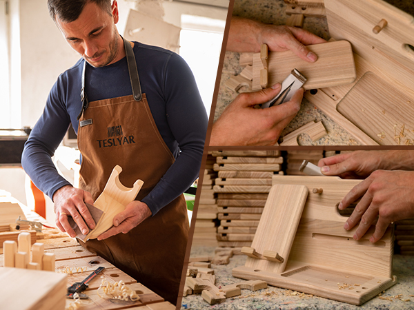 Christmas gift, Wooden desk organizer, Workspace essential, Office organization, Holiday present