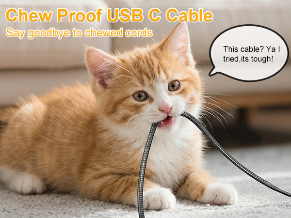 metal braided usb c cable