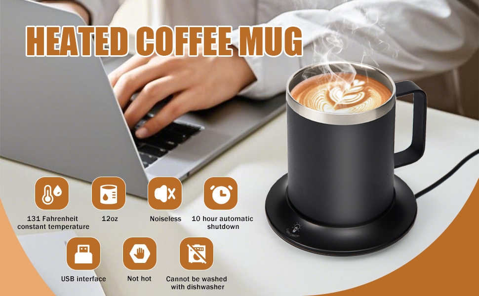 heated coffee mug