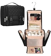 Travel Toiletry Bag for Women, Hanging Toiletry Bag Standing Toiletry Organizer with Hook Large M...