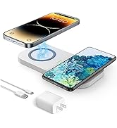 Dual Wireless Charger,JoyGeek Wireless Charging Pad for iPhone 14 Plus/14 Pro/14/13 Pro Max/Pro/M...
