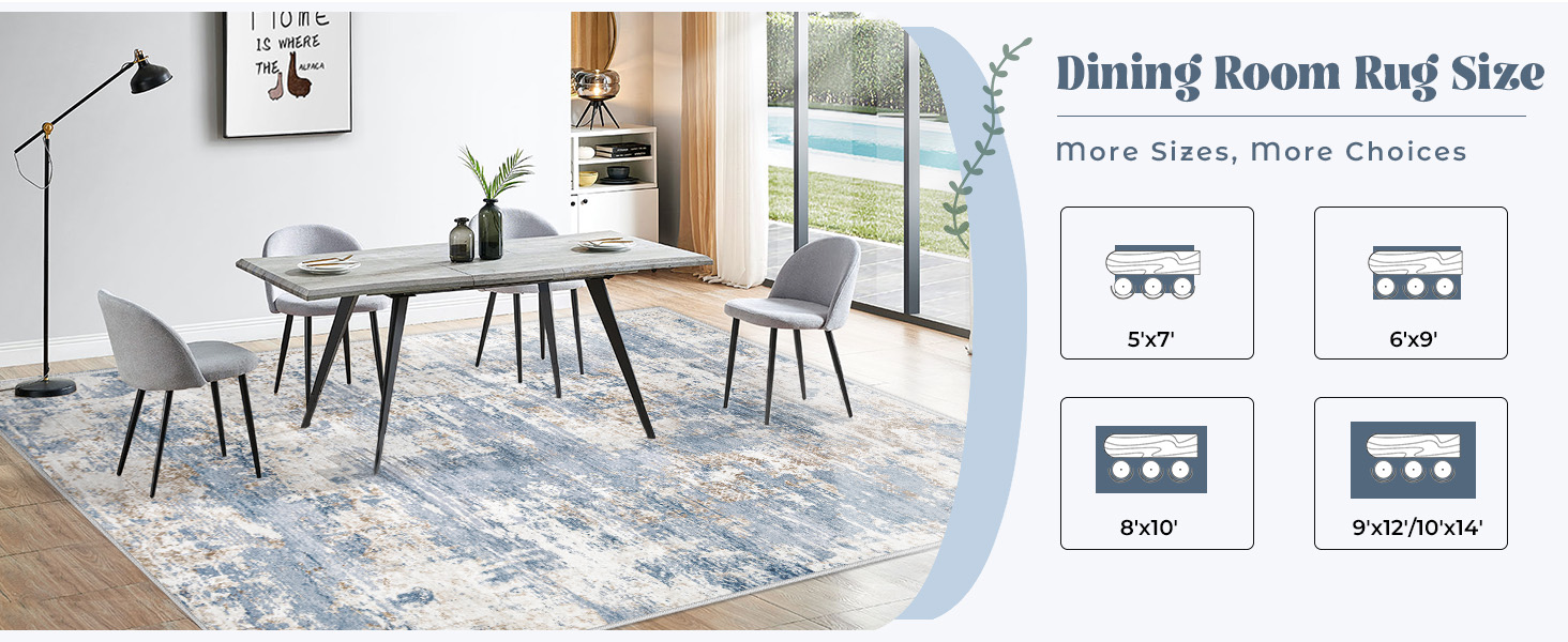 dining room rug sizes