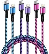 iPhone Fast Charger Cord, [3Pack-3/6/10FT] USB C to Lightning Cable, Apple MFI Certified Type C C...