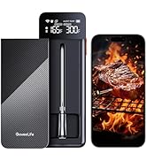 GoveeLife Wireless Meat Thermometer Digital, Unlimited Range WiFi Food Thermometer with 2 Sensors...