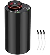 Waterless Diffuser for Essential Oil Nebulizer Battery Operated with 3 Mist Modes, 4 Timers, 7-Co...