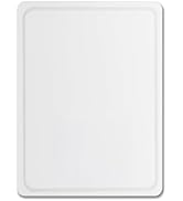 Dexas NSF Polysafe Pastry/Cutting Board with Well, 15 by 20 inches, White