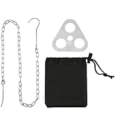 DS. DISTINCTIVE STYLE Stainless Steel Campfire Tripod Plate for Outdoor Cooking - Turn Branches i...