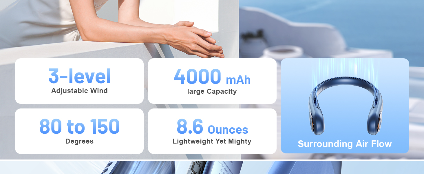 neck fans for women; personal fans for your neck; neck fans;portable neck fan; 