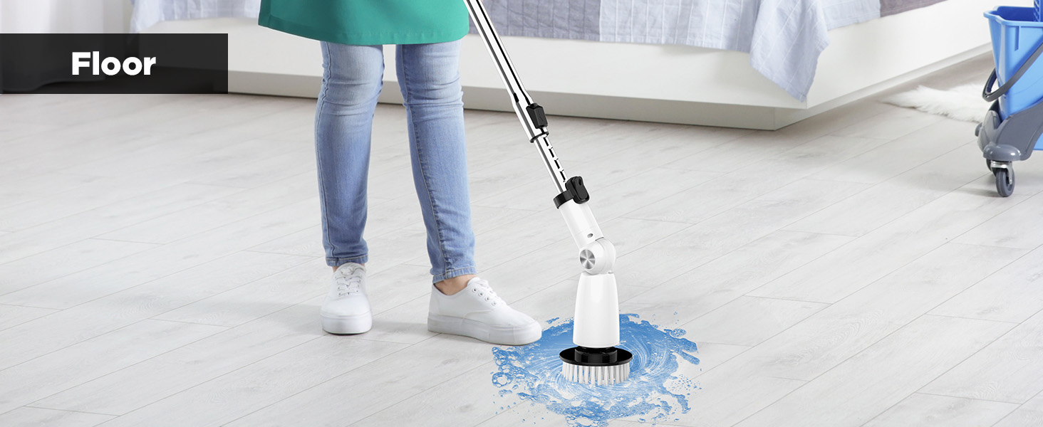 electric spin scrubber brush power brush floor scrubber