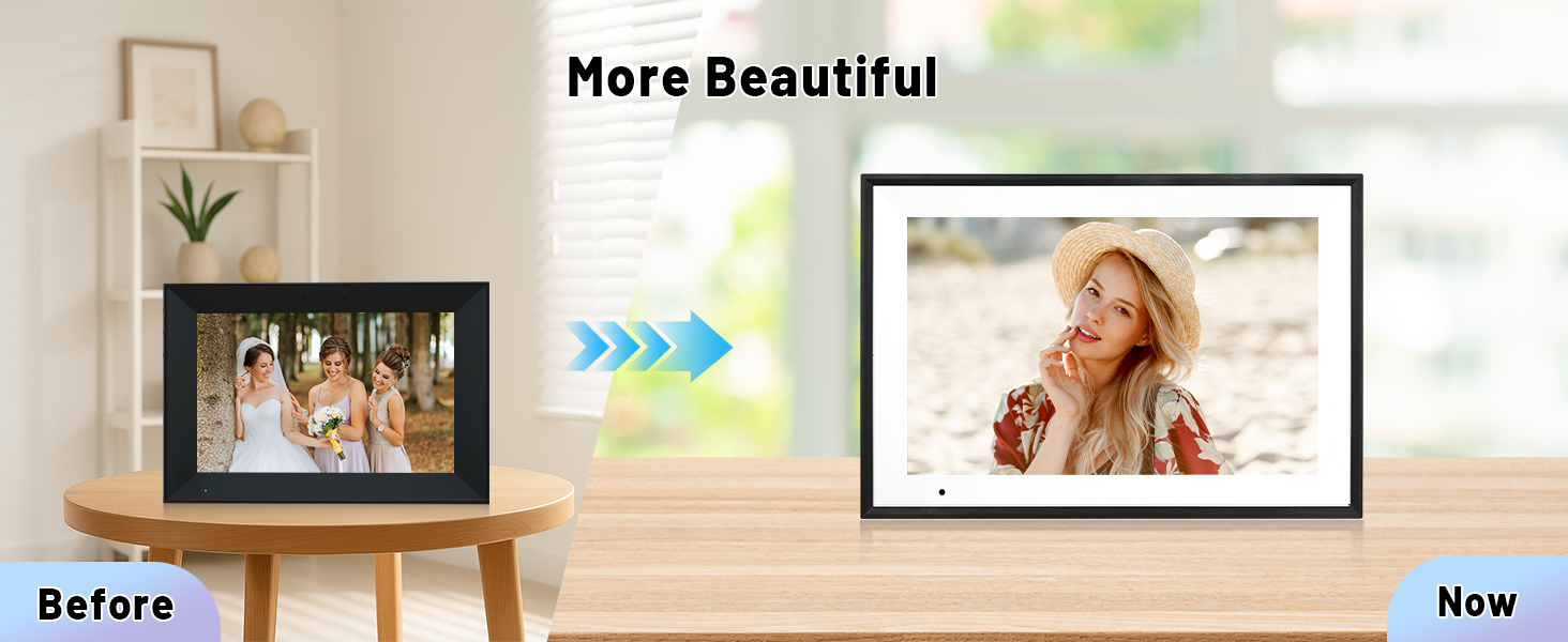 digital picture frames load from phone electronic picture frame