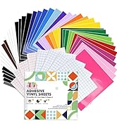 UCEC 52 Pack Removable Vinyl Sheets Compatible with Cricut Maker 3/Explore 3, 22 Colors, 13