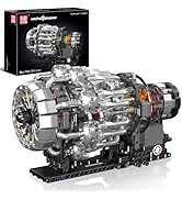 Mould King 10216 Turbojet Engine Building Sets, Mechanical Aviation Aircraft Engine Model Kit Tha...