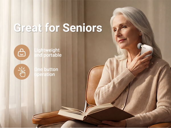 Great for Seniors, Lightweight and Portable, One Button Operation