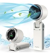 PlayHot Portable Handheld Turbo Fan, 5 Gear Wind, Battery Operated, Up to 12 Working Hours, 3 IN ...