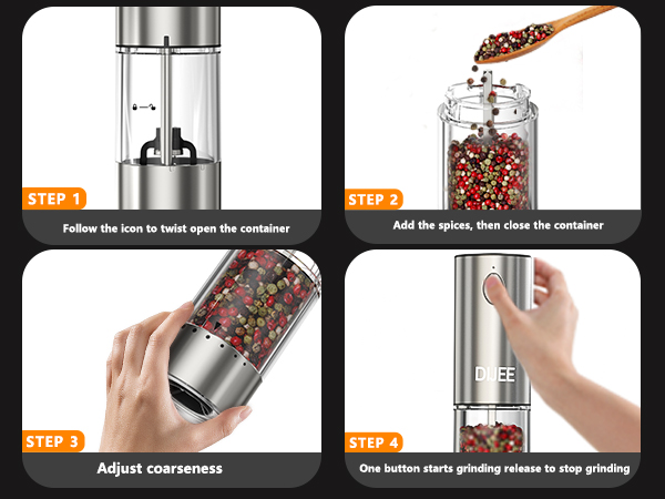 Rechargeable Pepper Grinder Mill Electric 